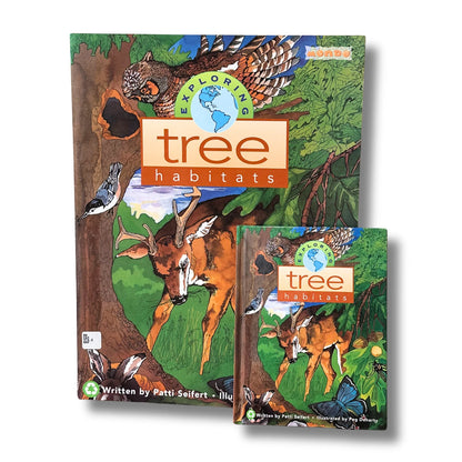 Mondo Exploring Tree Habitats Oversized Carpet Book & Hardcover Read-Along Copy