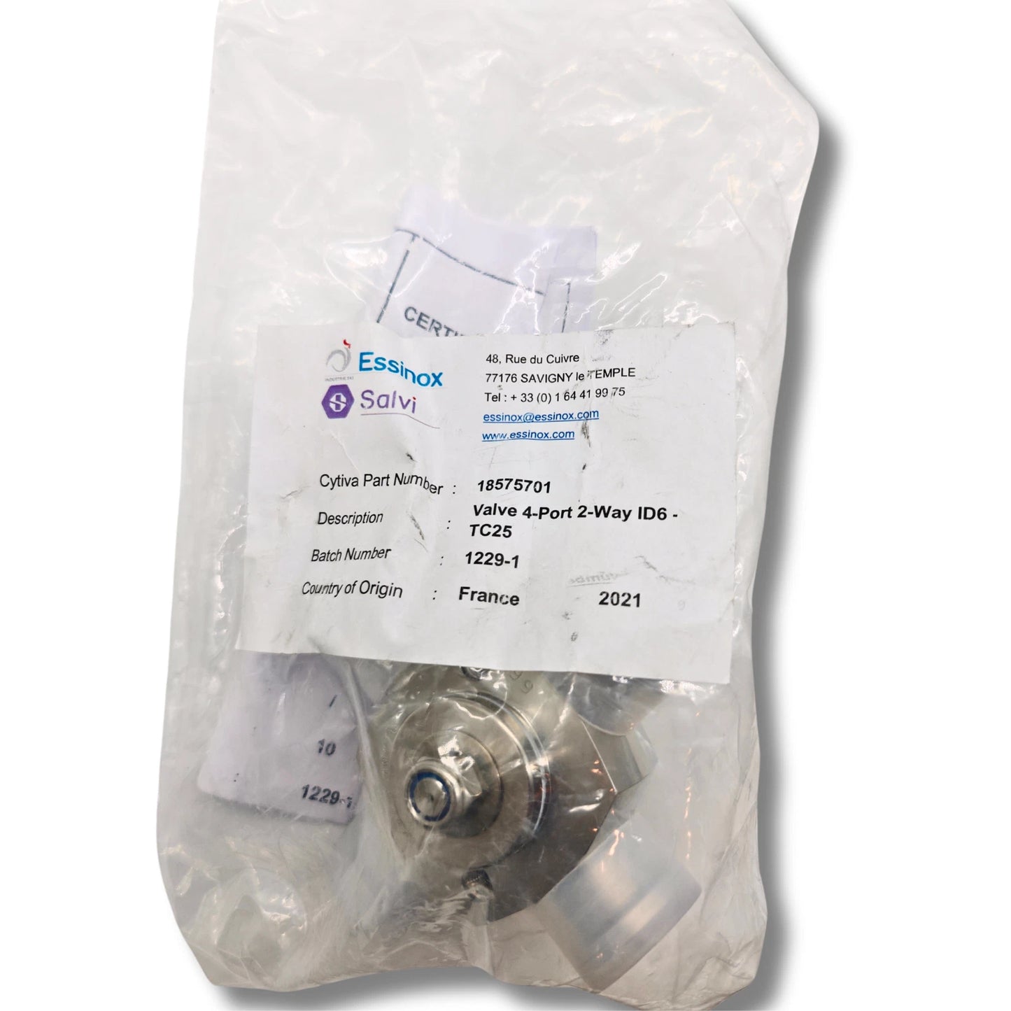 Cytiva [18575701] 4-Port 2-Way Valve ID 6mm TC25 for BPG and Chromaflow Columns