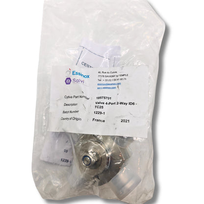 Cytiva [18575701] 4-Port 2-Way Valve ID 6mm TC25 for BPG and Chromaflow Columns