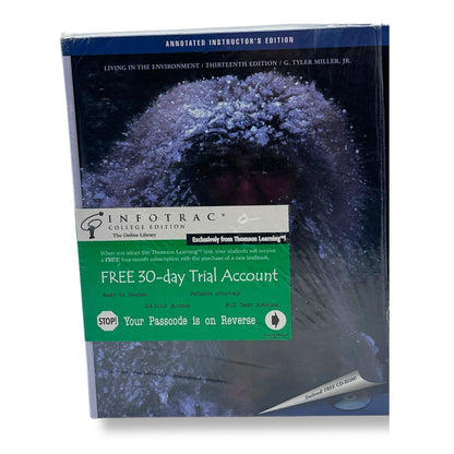 NEW Living In The Environment 13th Edition & CD | Instructor's Edition Annotated