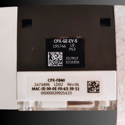 Festo CPX-FB40 Bus Node & VABA-S6-1-X1 Interface w/ Interlink Block & End Plate