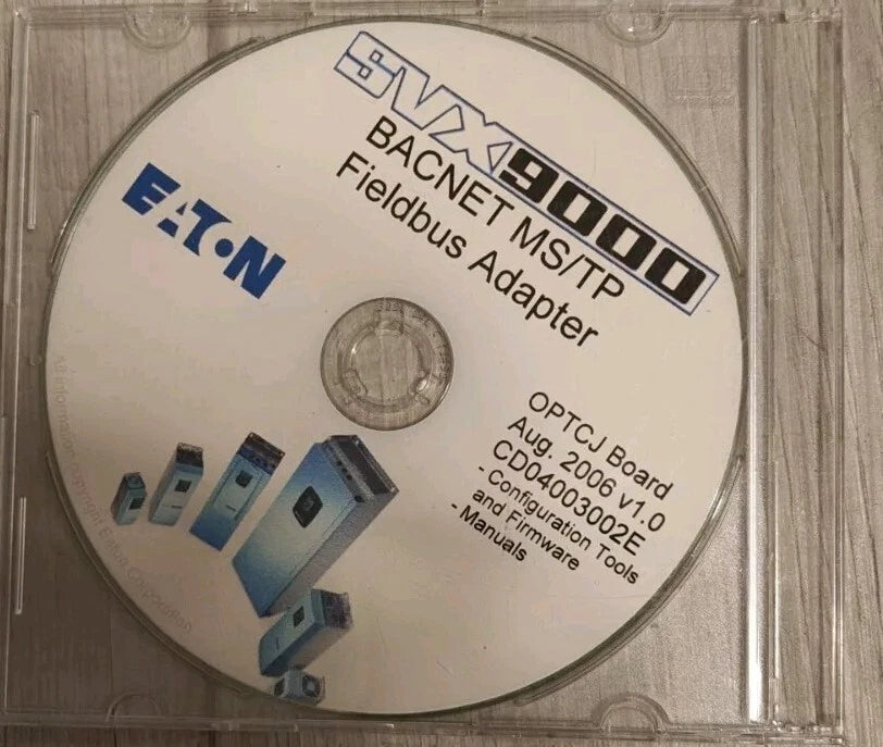 EATON SVX9000 BACNET MS/TP Fieldbus Adapter OPTCJ Board FIRMWARE CD v1.0 (2006)