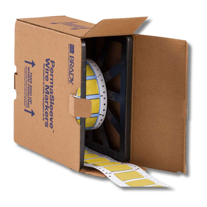Brady 2" x 1.25" PS-750-2-YL | Yellow Heat Shrink Wire Marking Sleeve Labels