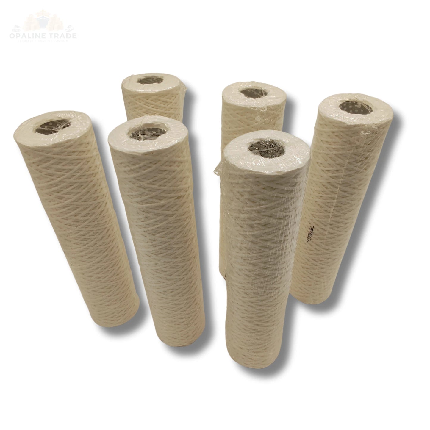 PARKER 5 Micron String Wound Filter Cartridge, 5 GPM, 10in, 250°F Max, 5µm | 6PK