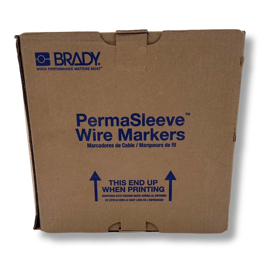 Brady 2" x 1.250" PS-750-2-BR | Brown Heat Shrink Wire Marking Sleeve Labels