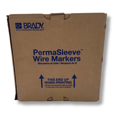 Brady 2" x 1.250" PS-750-2-BR | Brown Heat Shrink Wire Marking Sleeve Labels