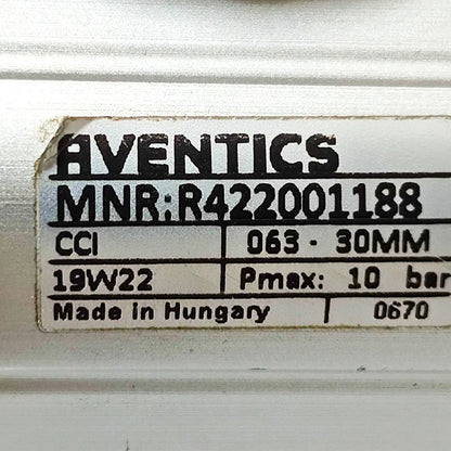 AVENTICS Compact Cylinder ISO 21287, Series CCI R422001188 [063 - 30MM] [19W22]