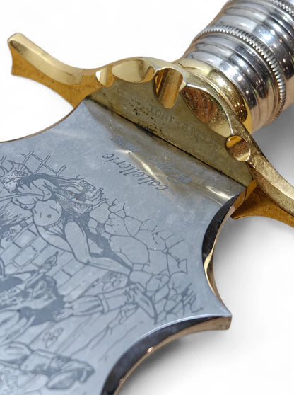 Coltellerie Lepre Stainless Steel Photoengraved Sword 56cm Blade Ltd Ed. #82/200