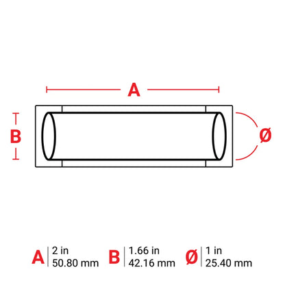 Brady 2" x 1.66" PS-1000-2-OR Orange Heat Shrink Wire Marking Sleeve Labels