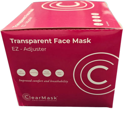 24pk Transparent Disposable Face Mask Shields with Adjustable Straps, Soft Foam