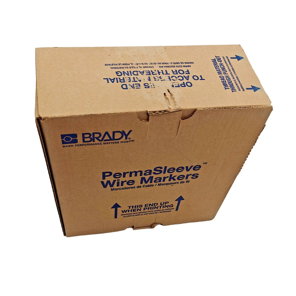 BRADY PS-375-2-BK PermaSleeve Heat-Shrink 1,000/Roll Wire & Cable Labels | Black