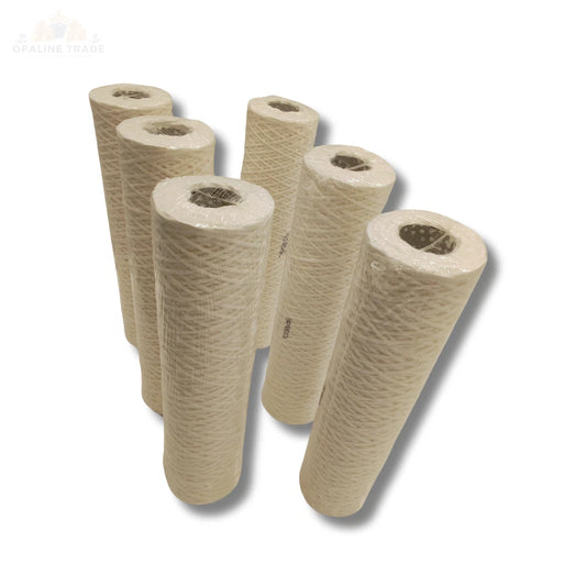 PARKER 5 Micron String Wound Filter Cartridge, 5 GPM, 10in, 250°F Max, 5µm | 6PK