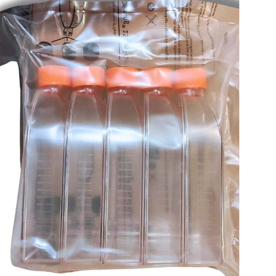 CORNING 430825 150cm² Flask - Cell Culture, Canted Neck, Vent Cap, Sterile, 5/Pk
