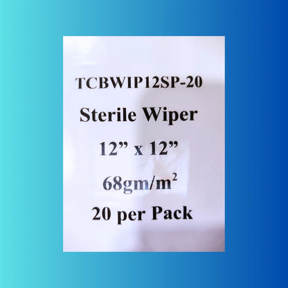 Sterile Cleanroom Wipers 12x12 Inch Pack of 20 TrueCare Biomedix ISO 5 NEW