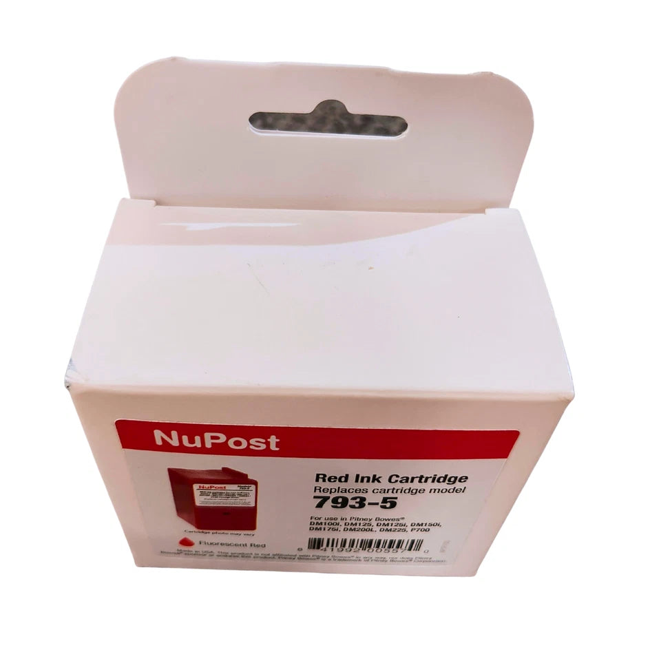 Pitney Bowes 793-5 Compatible Red Ink Cartridge 35ml, Remanufactured