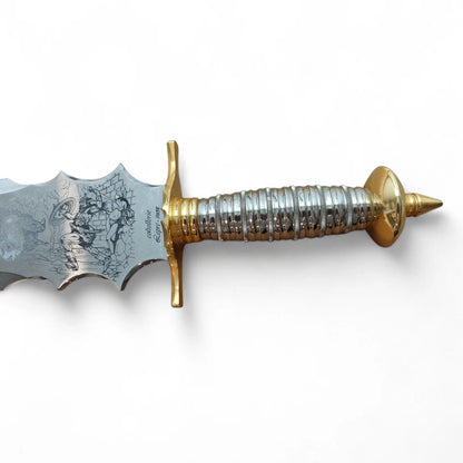 Coltellerie Lepre Stainless Steel Photoengraved Sword 56cm Blade Ltd Ed. #82/200
