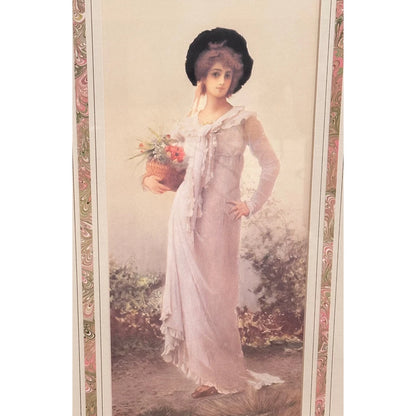 Marcus Stone Framed Art Print (34x17) | Romanticism | Antique | Coquette