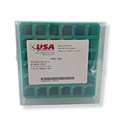 Square 36-Place Cryogenic Freezer Storage Boxes 15mL Tubes 2/PK - USA Scientific