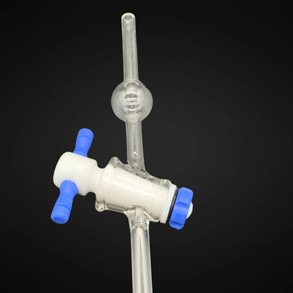 10 ml Bulb Volumetric Reusable Pipette / Burette with Stopcock & Resevoir Ball