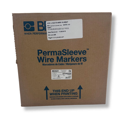 Brady 2" x 0.851" Blue Permasleeve Heat Shrink Wire & Cable Labels | PS-500-2-BL