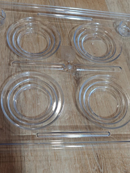 FOSS Plastic Laboratory Sample Tray - Holds 4 Cups or Evaporating Dishes