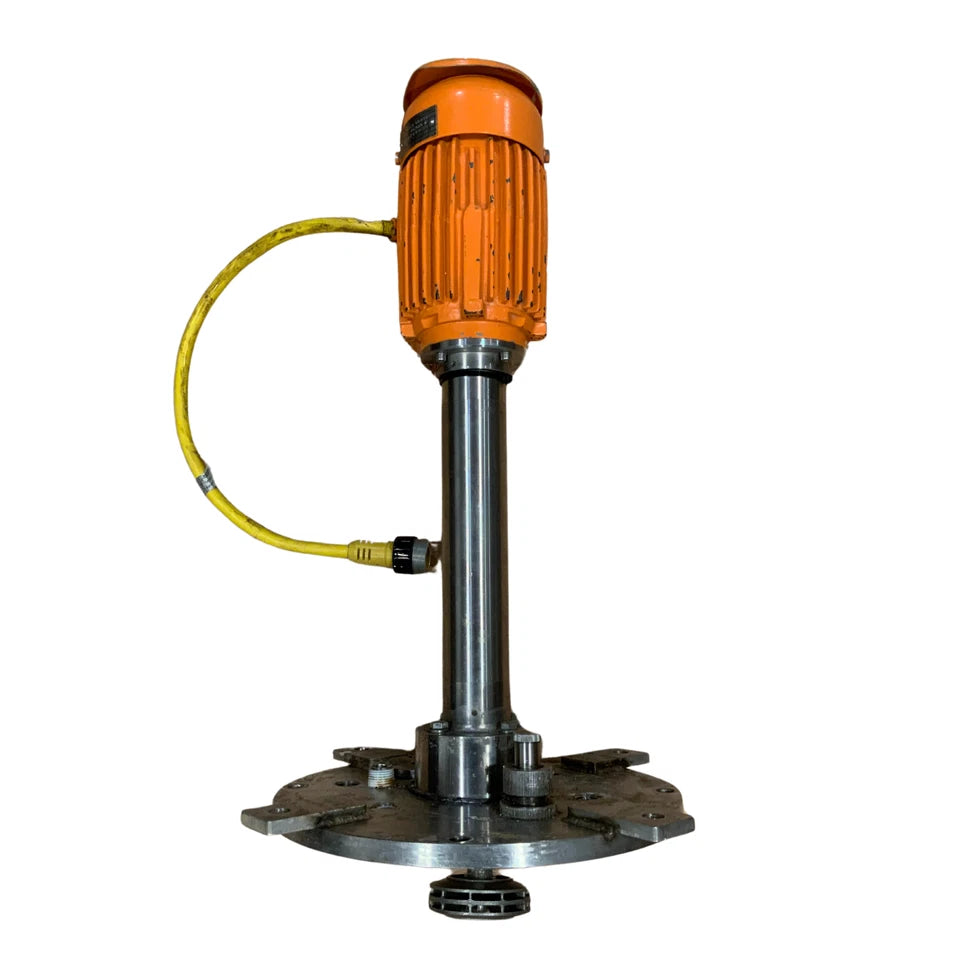 LOHER 0.33 HP Electric Tank Mixer Agitator 3580 RPM Stainless Steel Shaft Flange