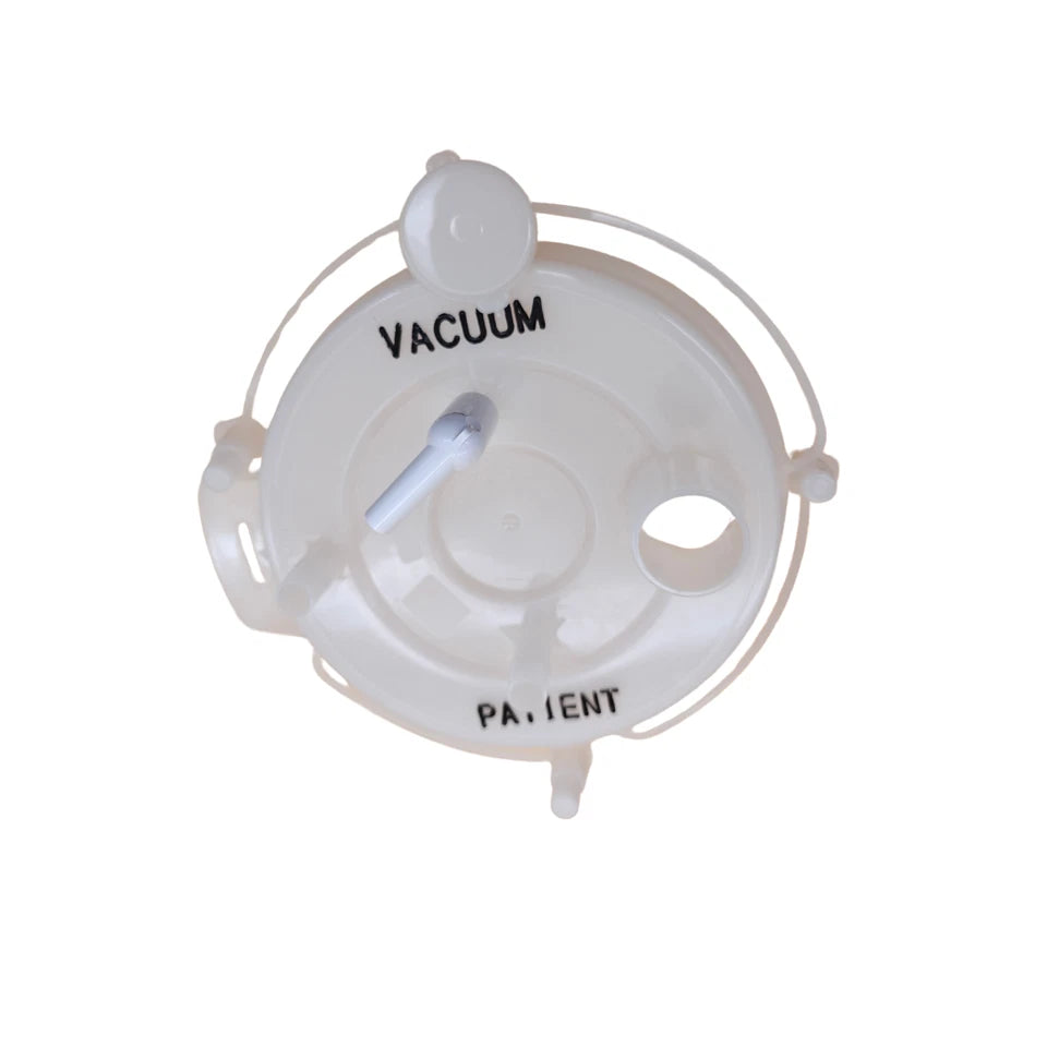 (24 Case) MediChoice 2000cc Disposable Suction Canisters with Lid and 2 Elbows