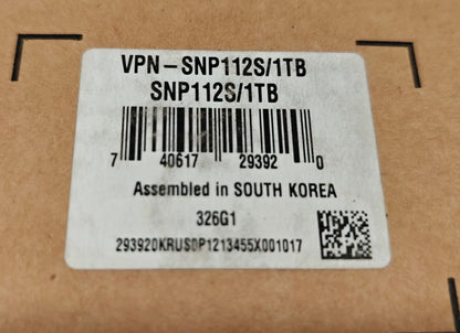 DELL 1TB M.2 2280 SATA SSD Internal Solid State Drive [SNP112S/1TB] Class 20