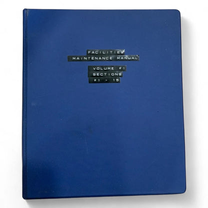 Vintage 1984 Analog Devices Wafer Facility Maintenance Manual Semiconductor Fab