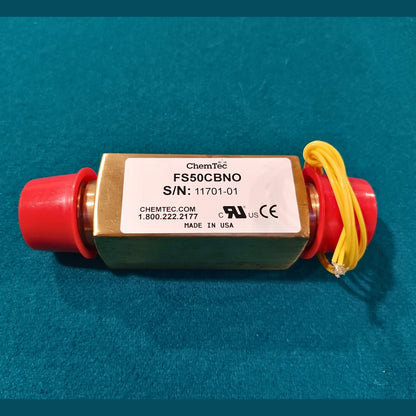 ChemTec FS Series Flow Monitor FS50CBNO - Liquid Sensor, Non-Adjustable, Brass