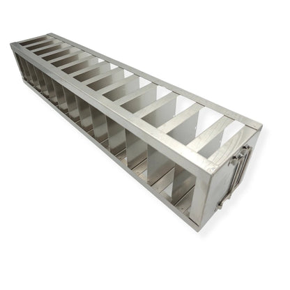 13-Shelf Cryogenic Vertical Freezer Storage Rack For 2" Boxes with Locking Rod