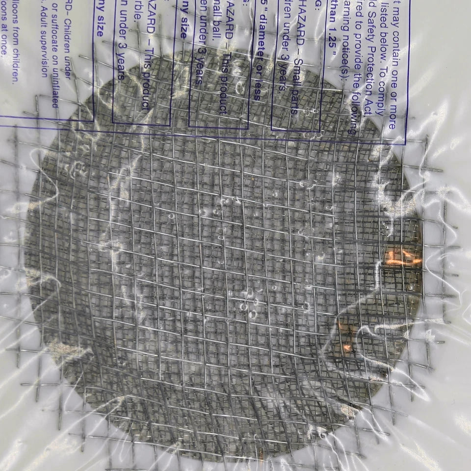 3 Pack Delta Education 191-6012 Classroom Lab Sieve Mesh Screens 6x6 in, (S/M/L)