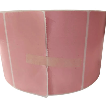 Thermal Transfer Labels 4x2" - Pink, 12000 Count (4 Rolls of 3000) - Industrial