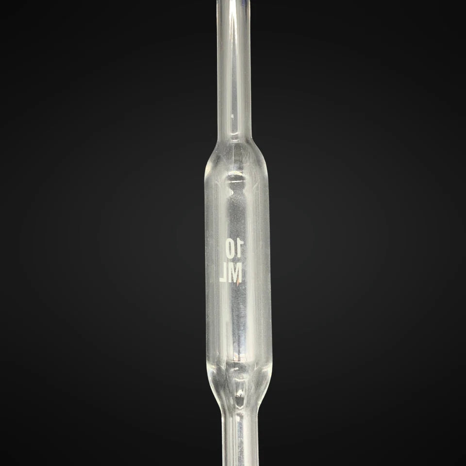 10 ml Bulb Volumetric Reusable Pipette / Burette with Stopcock & Resevoir Ball