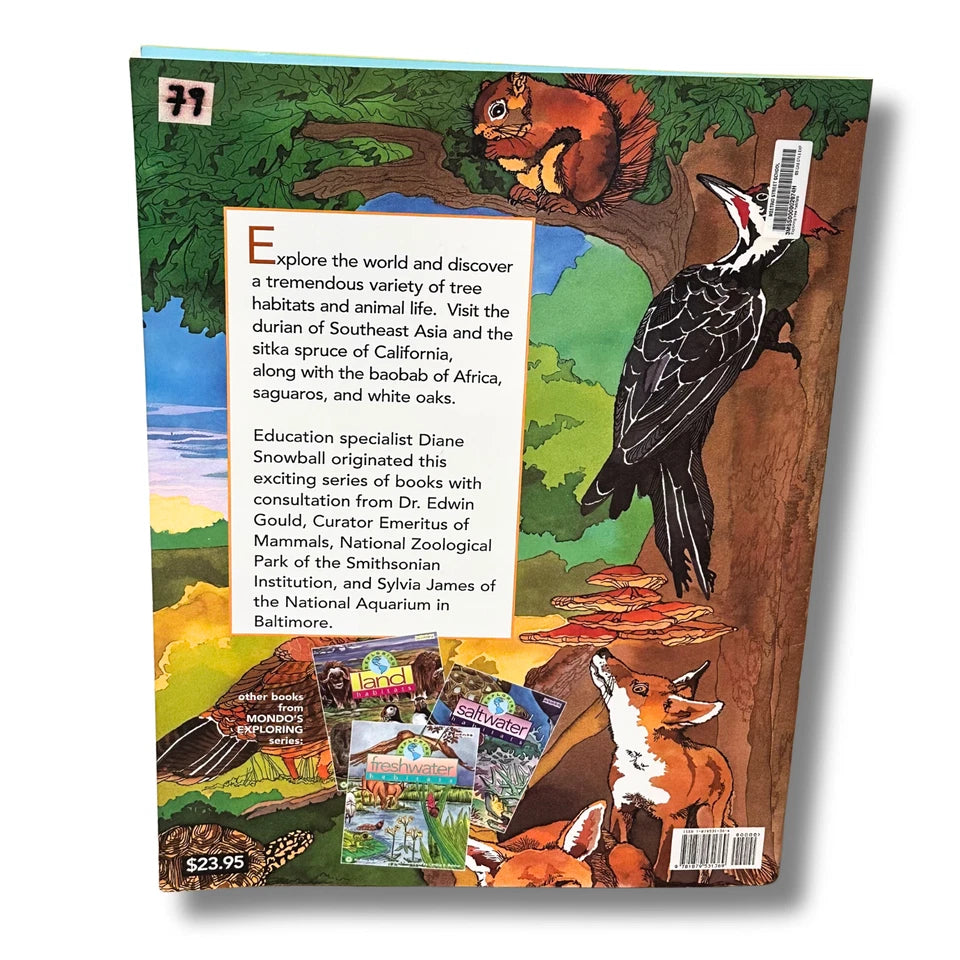Mondo Exploring Tree Habitats Oversized Carpet Book & Hardcover Read-Along Copy