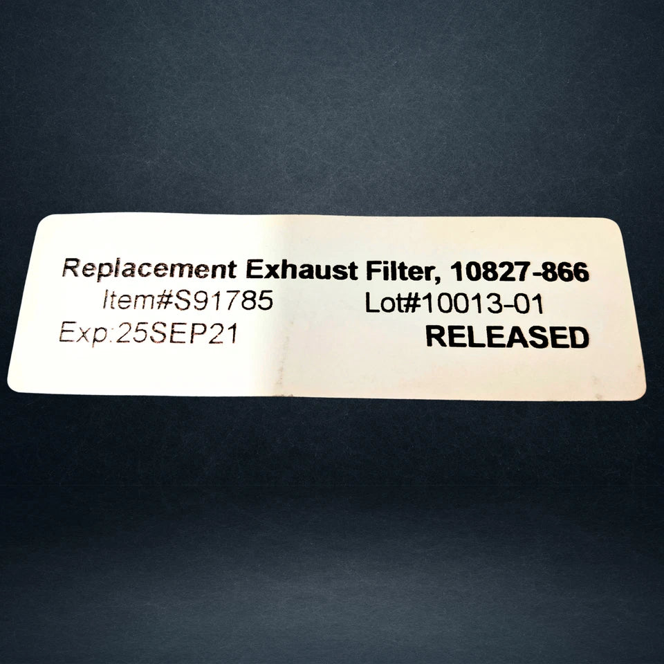 VWR Chemical Exhaust Replacement Filter 10826-866 for Solvent Waste System NEW