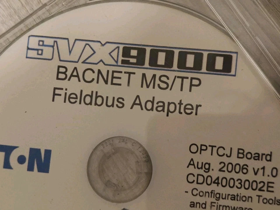 EATON SVX9000 BACNET MS/TP Fieldbus Adapter OPTCJ Board FIRMWARE CD v1.0 (2006)