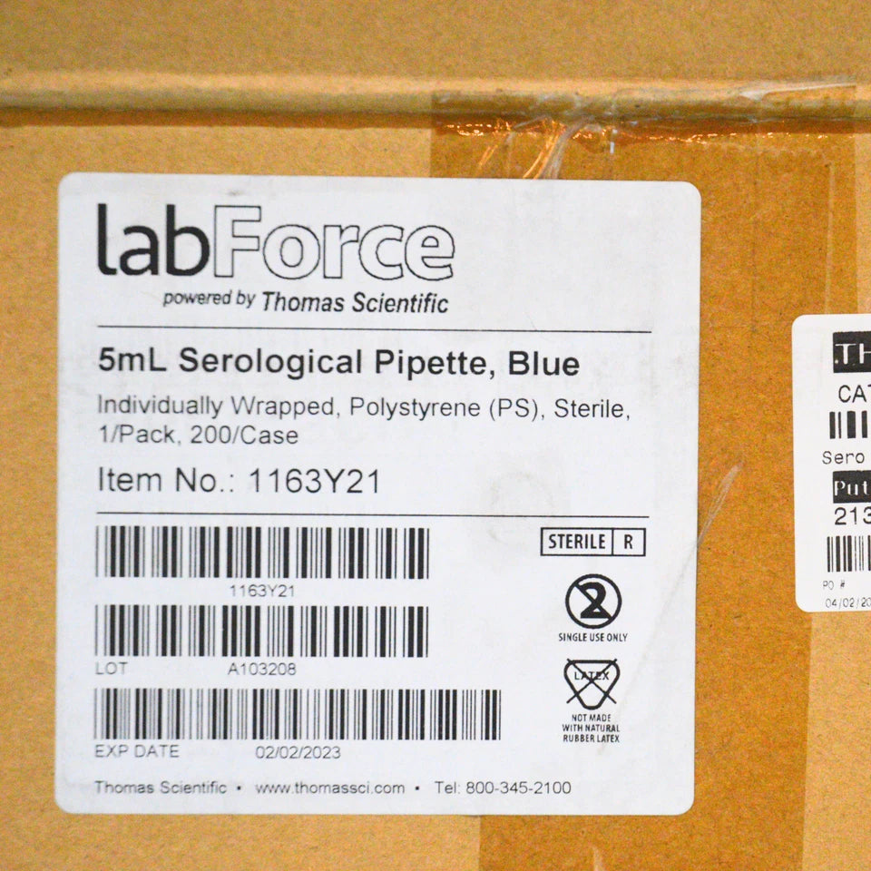 Celltreat 5mL Aspirating Pipet Polystyrene Non-Pyrogenic, 200/Case Bulk Packed 229255