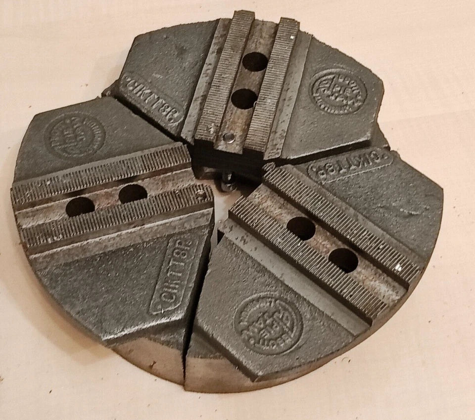 Abbott CIKTT8P 1.5 MM X 60 DEGREE SERRATED PIE JAWS For 8" Chuck Cast Iron