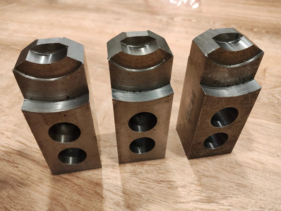 SEOAM SJ-08T1 Serrated Soft Jaws Set for CNC Lathe Chuck [CAH/CAS/CGH-8] 1.5X60°