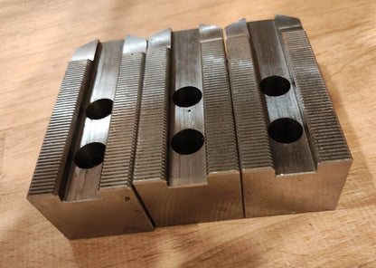 SEOAM SJ-08T1 Serrated Soft Jaws Set for CNC Lathe Chuck [CAH/CAS/CGH-8] 1.5X60°