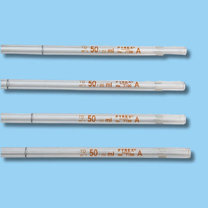 Set of VWR 500mL Filtering Flask & 4 Pyrex 50mL Volumetric Pipets | Heavy Wall