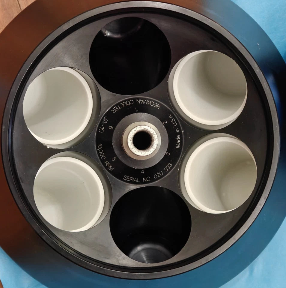 Beckman Coulter JA-10 Fixed-Angle Centrifuge Rotor  6x500 mL 10,000 RPM