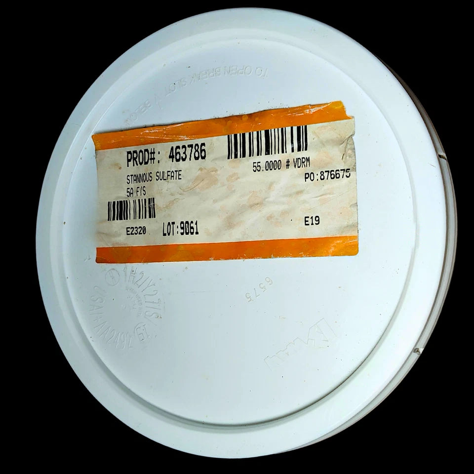 Atotech Stannous Sulfate Crystal PG - 55 lbs Pure Tin(II) Sulfate