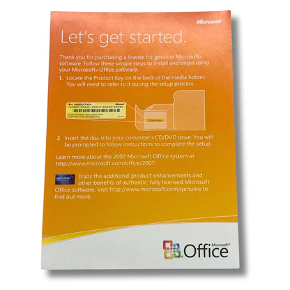 Microsoft Windows Office Standard [UPGRADE] 2007 CD & Product Key Included