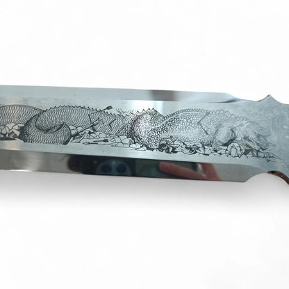 Coltellerie Lepre Stainless Steel Photoengraved Sword 56cm Blade Ltd Ed. #82/200
