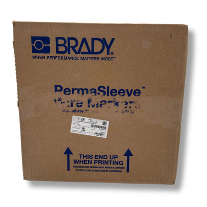 Brady 2" x 1.250" PS-750-2-BR | Brown Heat Shrink Wire Marking Sleeve Labels
