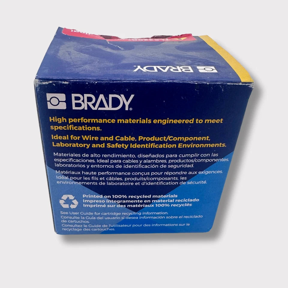 Brady 1.5" x 4" Brown/Translucent Self-Laminating Vinyl Labels | PTL-33-427-BR