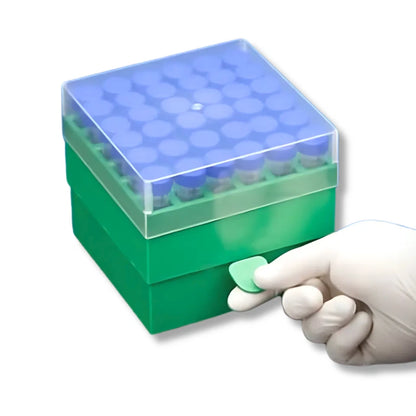 Square 36-Place Cryogenic Freezer Storage Boxes 15mL Tubes 2/PK - USA Scientific