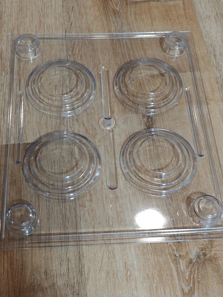 FOSS Plastic Laboratory Sample Tray - Holds 4 Cups or Evaporating Dishes